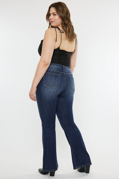 Patsy Curvy Mid Rise Flare Jeans | KanCan