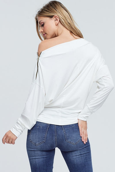 Dolman Sleeve Solid Top